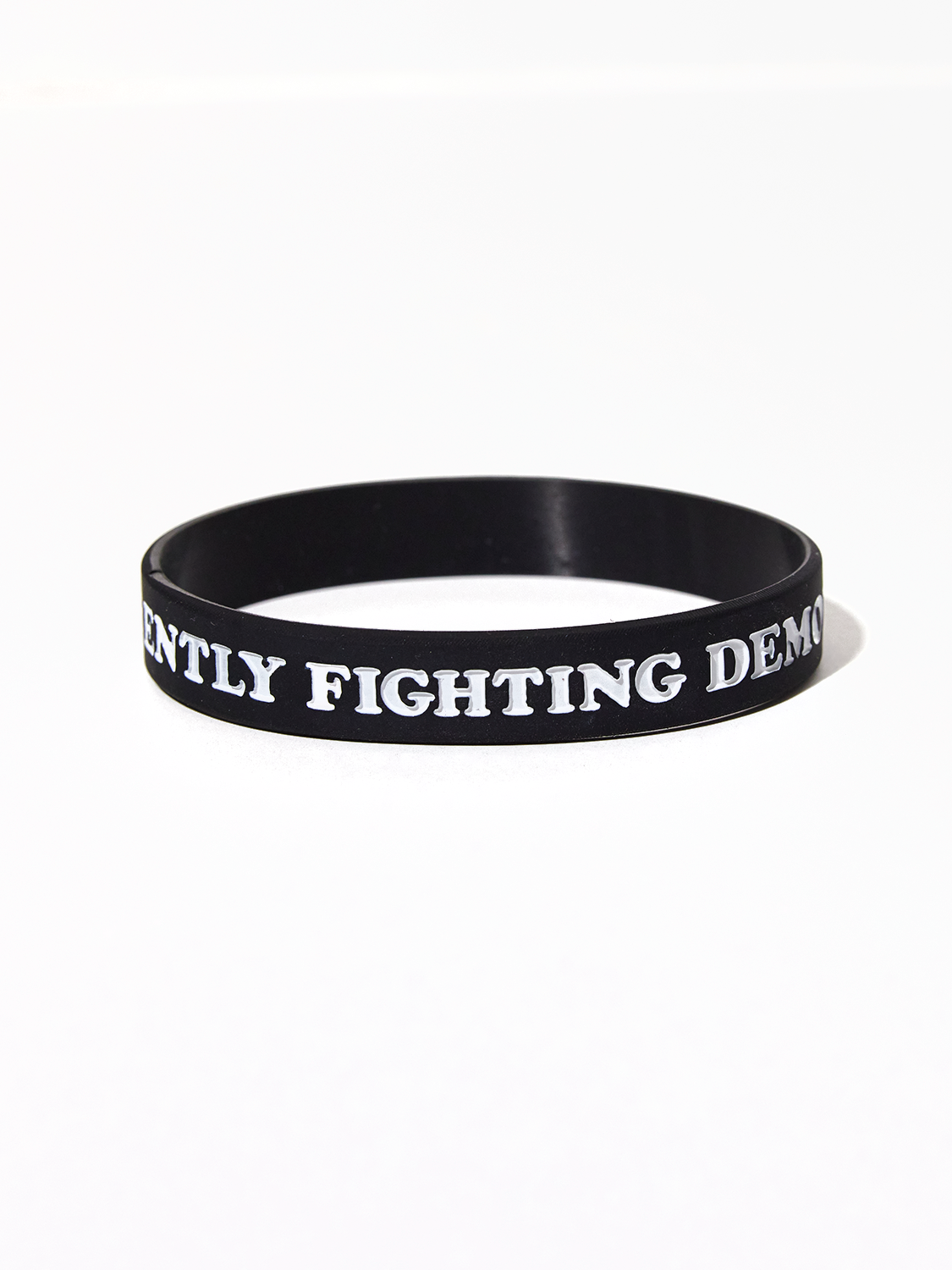 Fighting Demons Rubber Bracelet