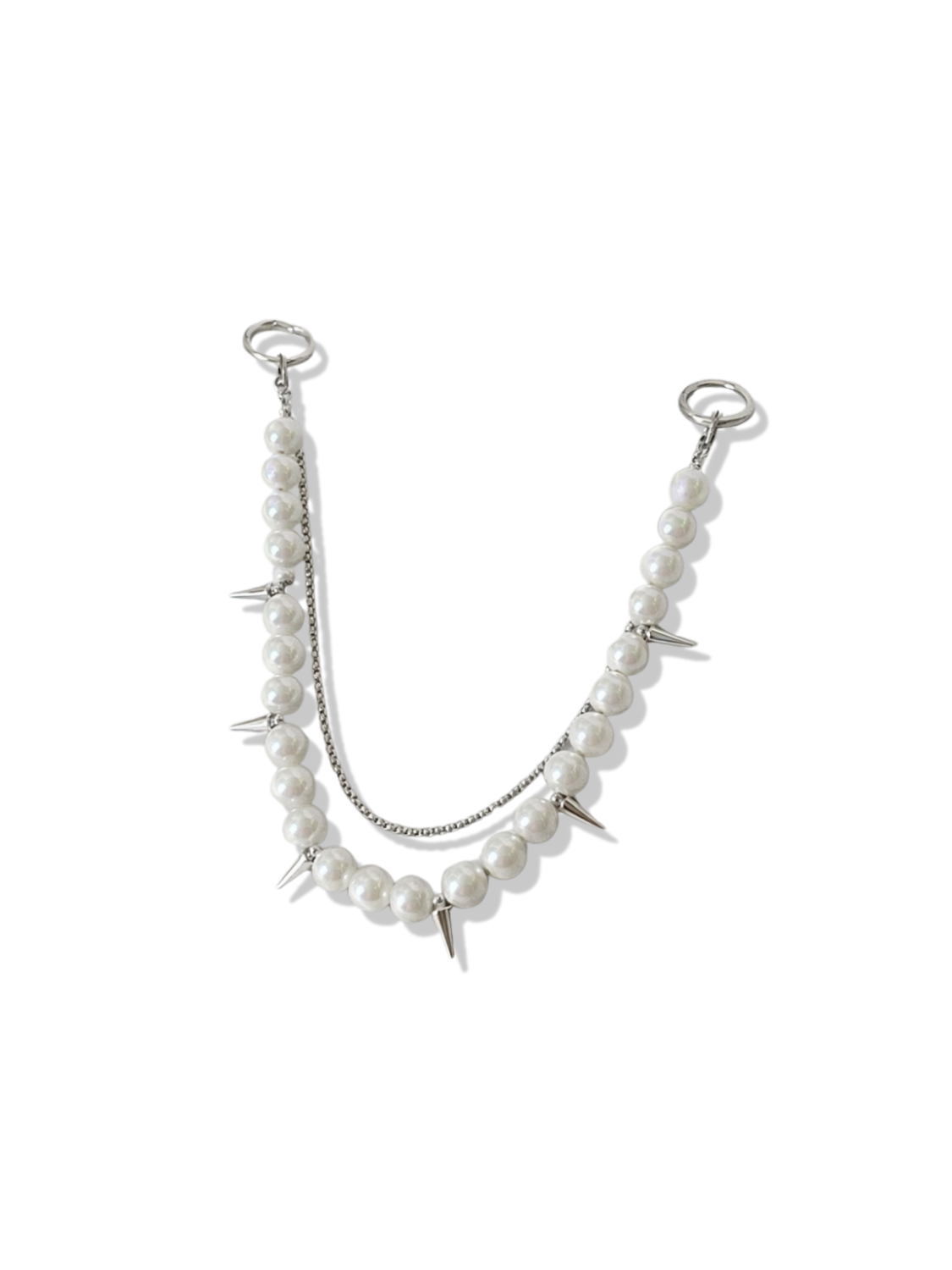 Pearl spike purse chain