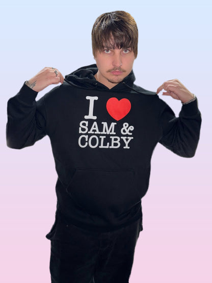 I <3 Sam & Colby Autograph Hoodie *PREORDER*