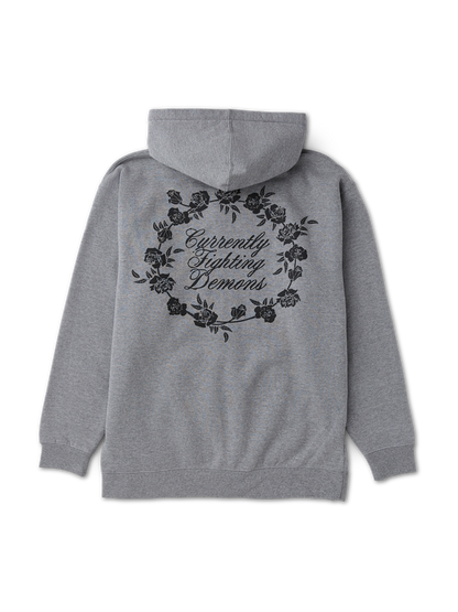 Floral Note Zip Up Hoodie