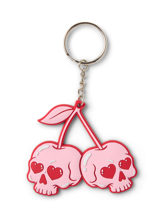 Cherry Skull Keychain