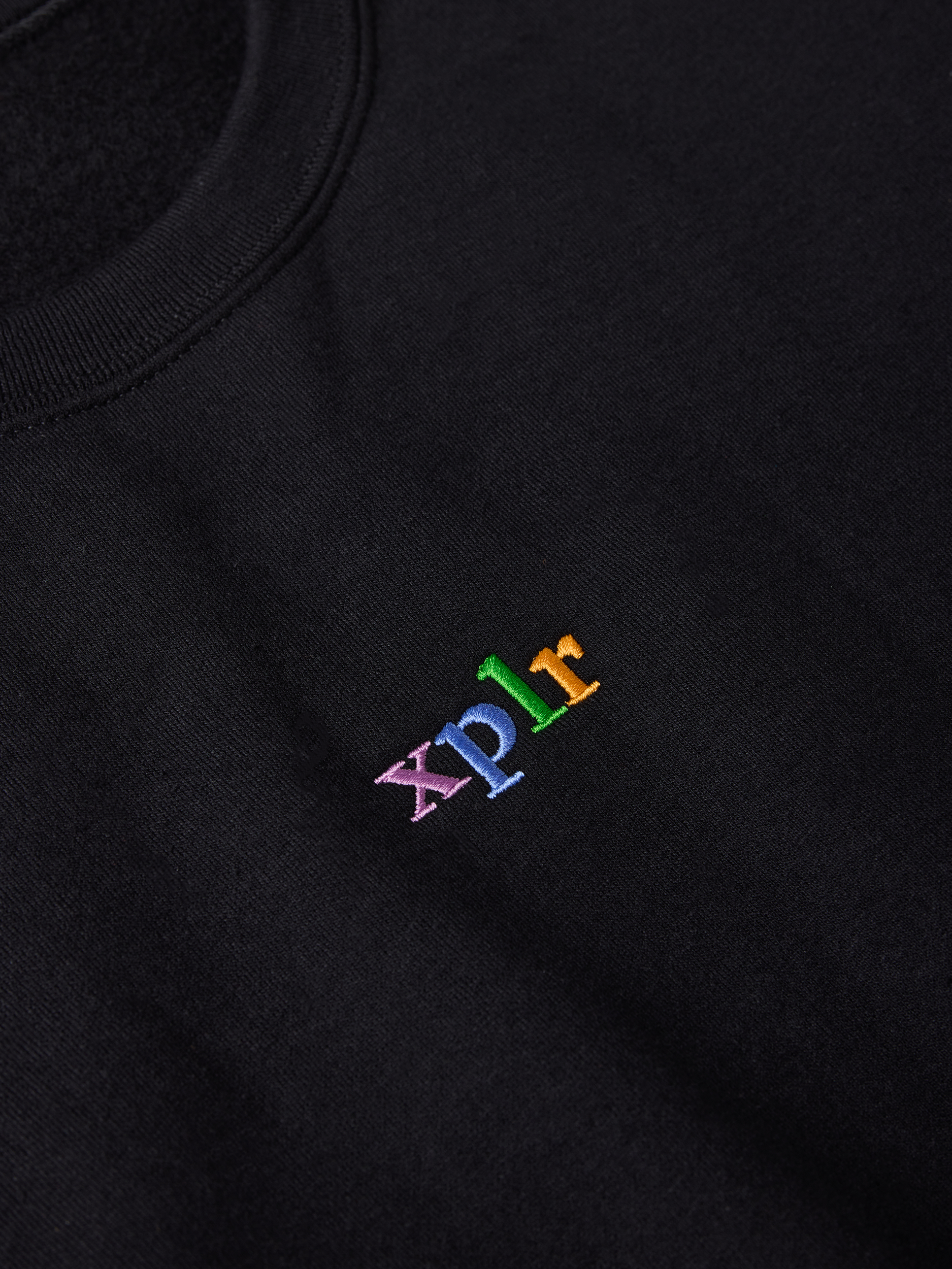 Embroidered Multicolor Logo Crewneck