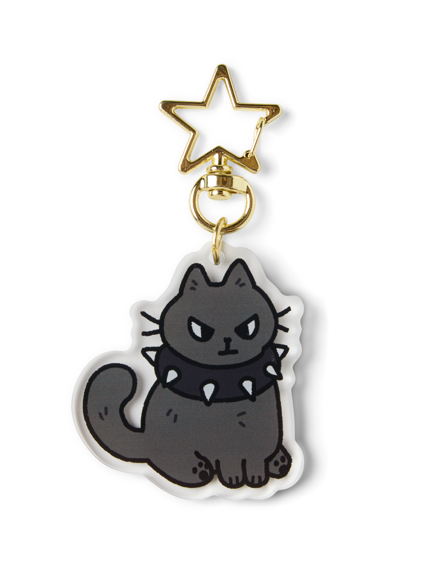 Punky Kitty Keychain