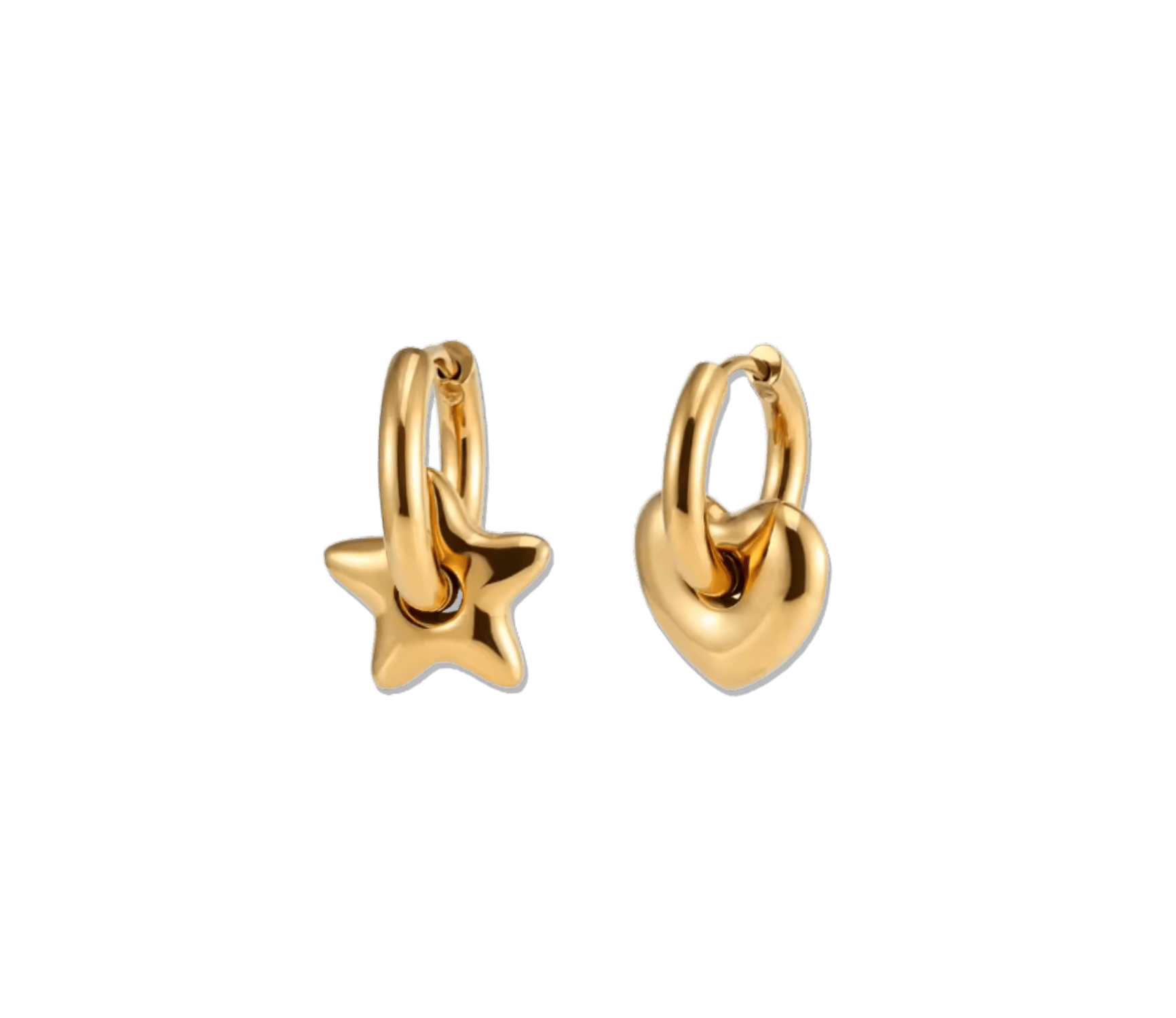 Star Heart Earrings