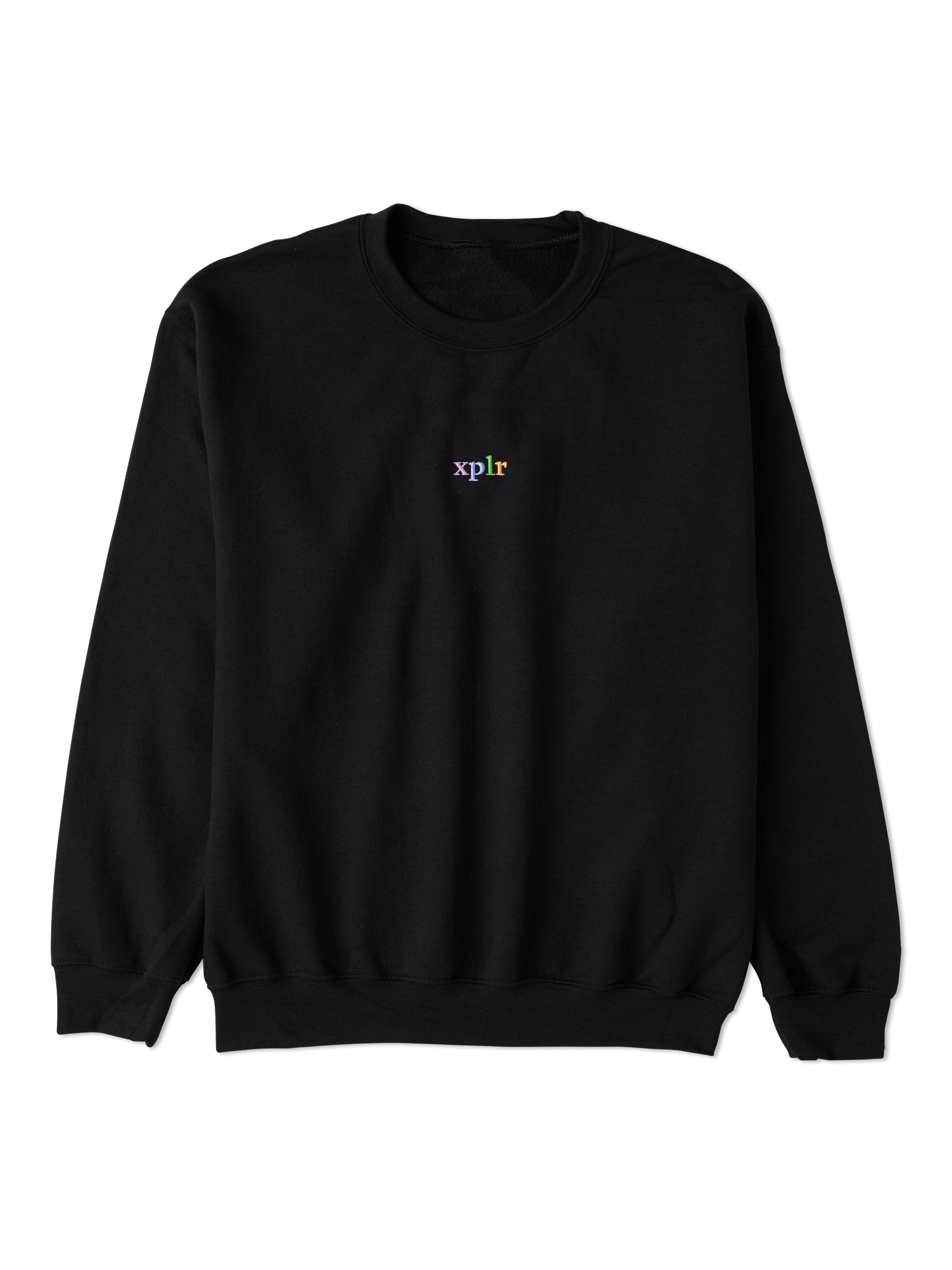 Embroidered Multicolor Logo Crewneck