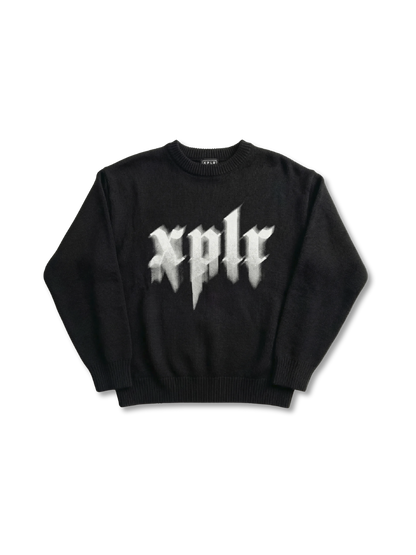Gothic Glitch Knit Sweater (Extra Soft Cloud Knit)