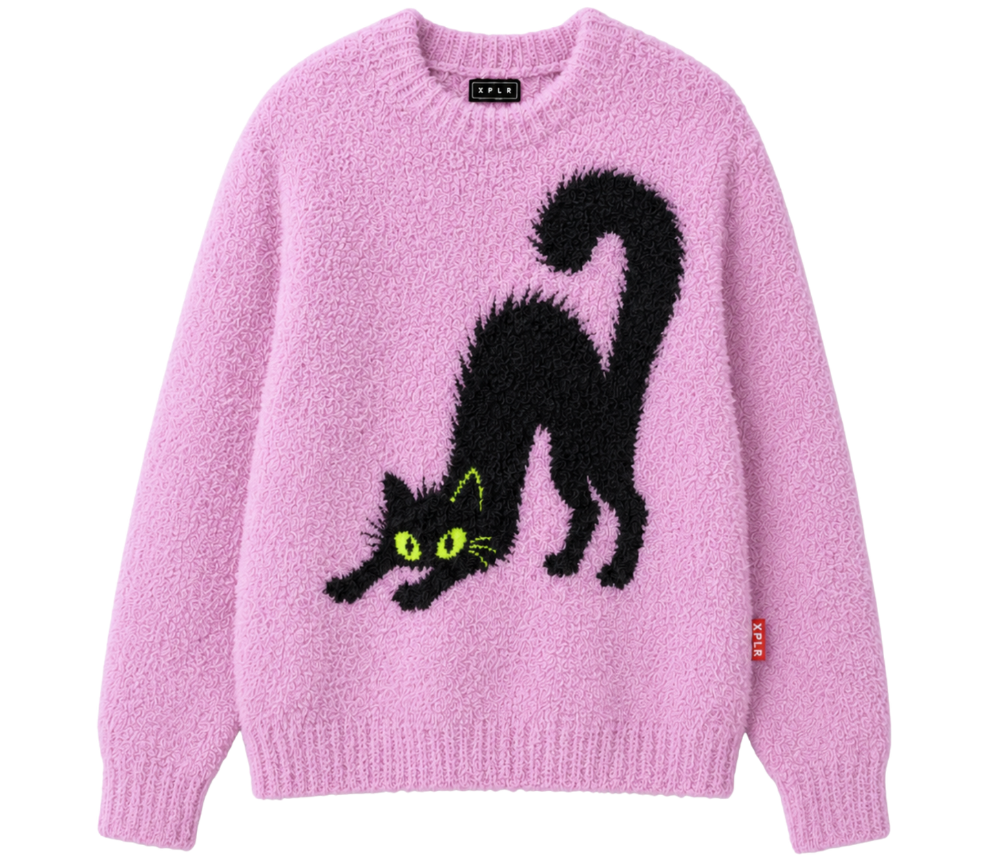 Black Cat Knit Sweater