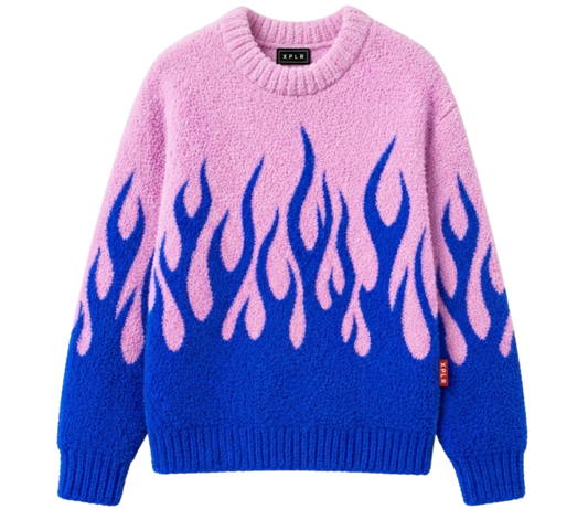 Fuzzy Flames Sweater
