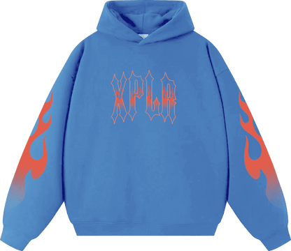 XPLR Collegiate Flame Hoodie
