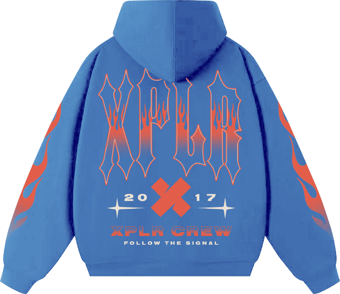 XPLR Collegiate Flame Hoodie