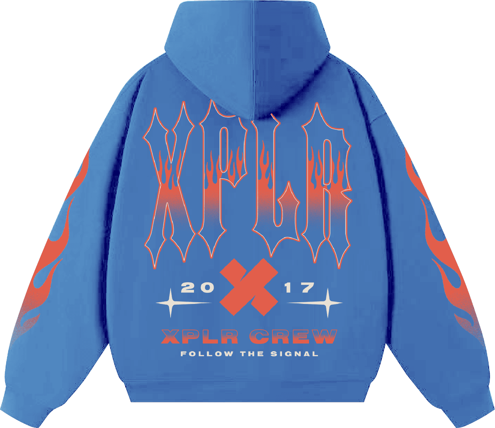 XPLR Collegiate Flame Hoodie