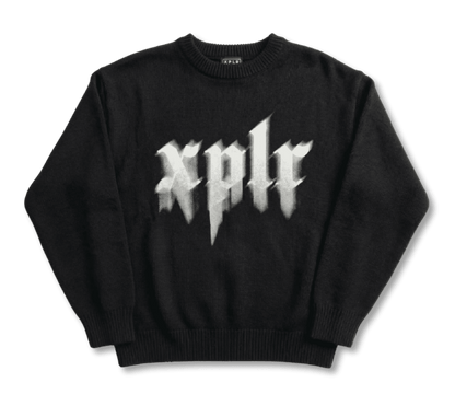 Gothic Glitch Knit Sweater (Extra Soft Cloud Knit)
