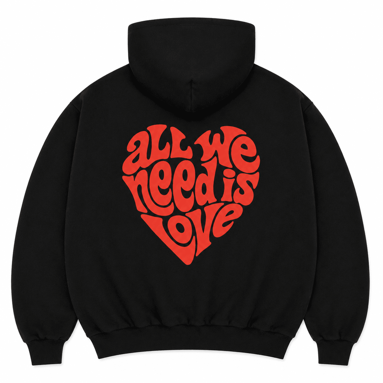 All We Need Hoodie (puff print)