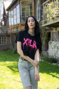 Cropped Graffiti Tee