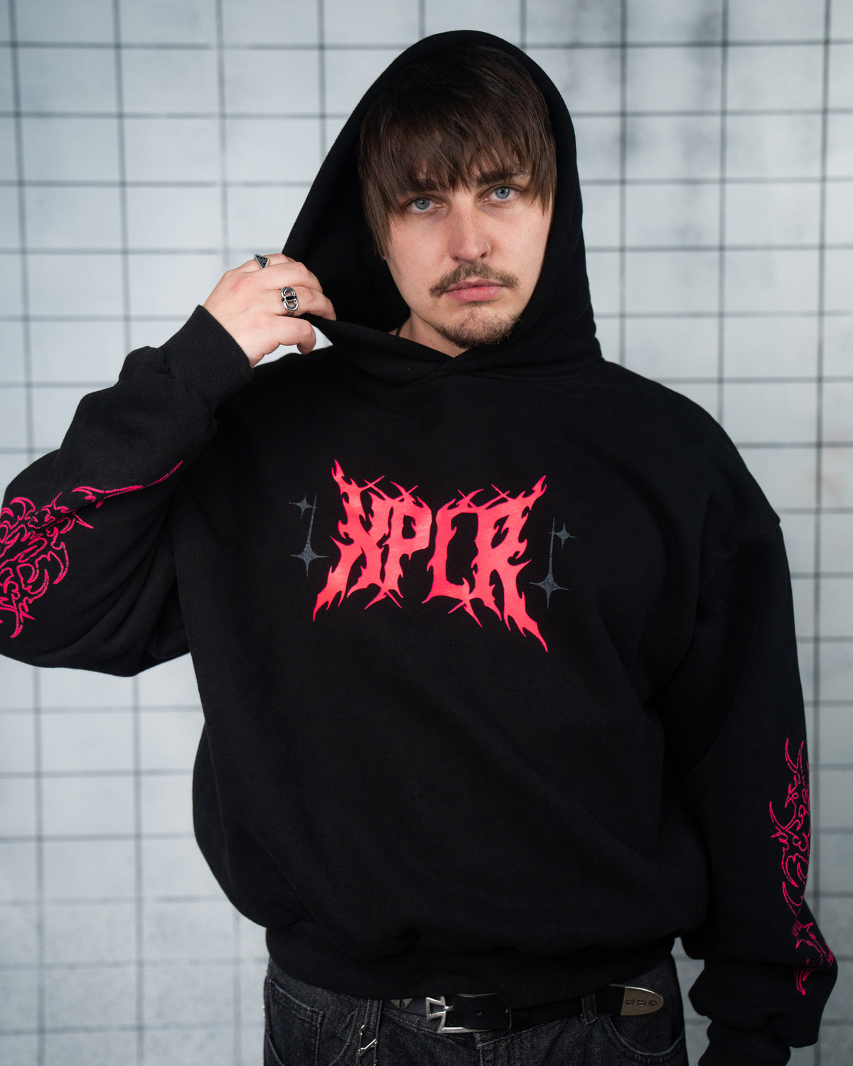 XPLR X Logo Sigilism Glow in the Dark Hoodie
