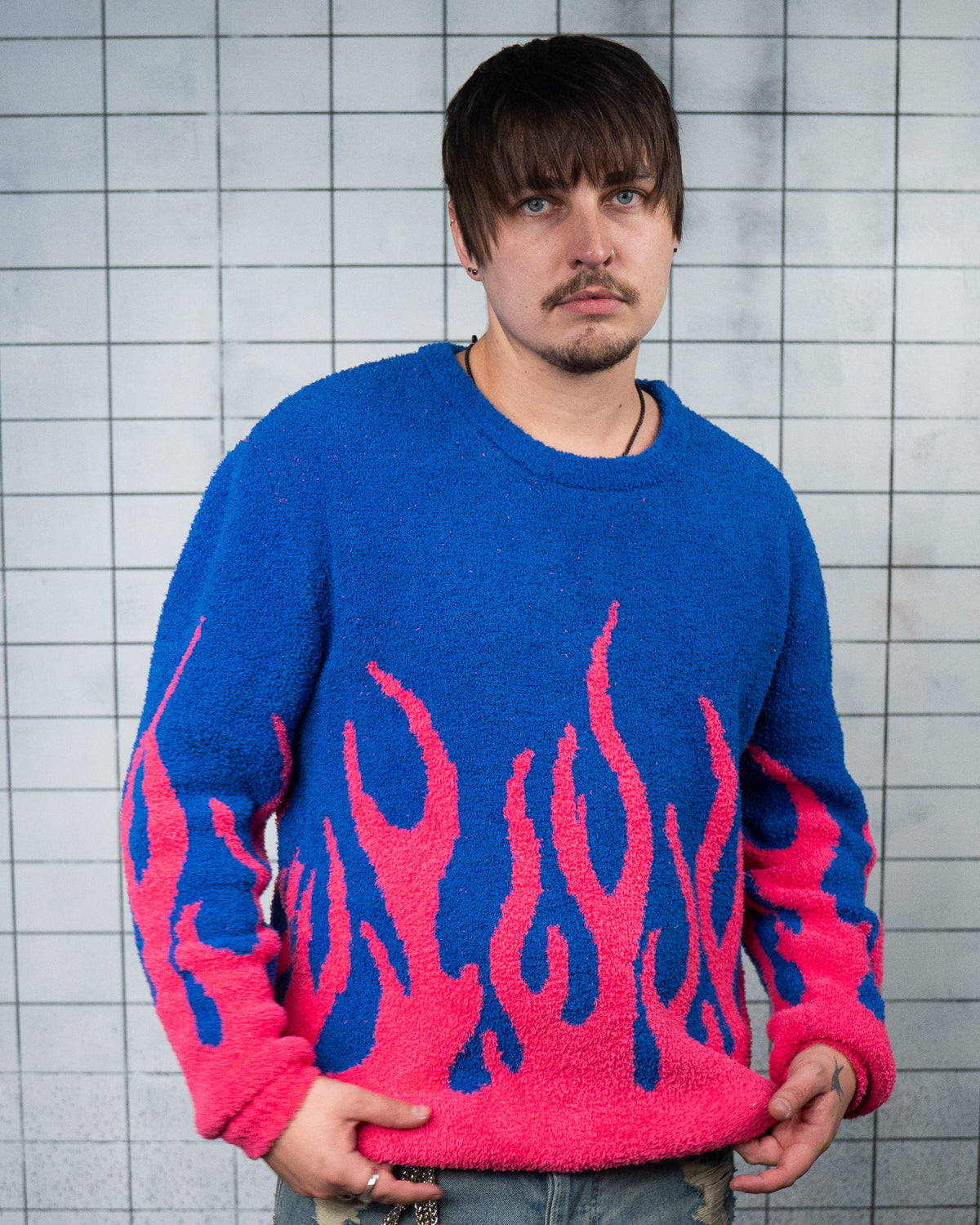 Fuzzy Flames Sweater