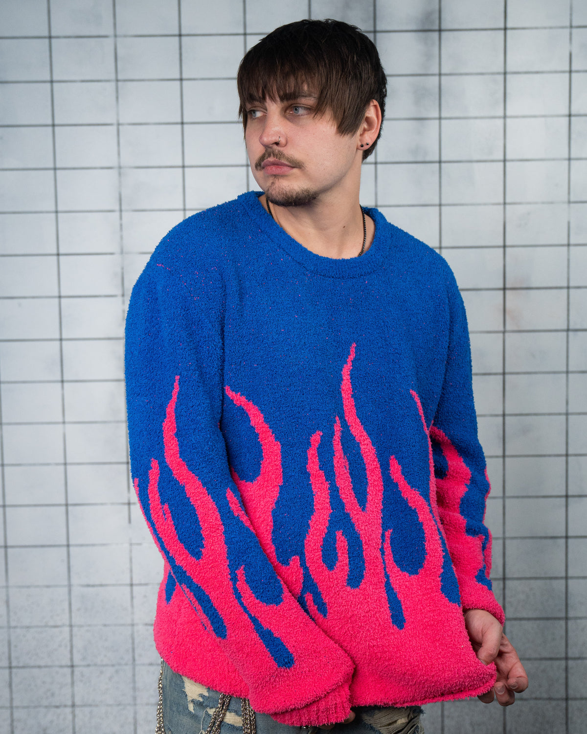 Fuzzy Flames Sweater