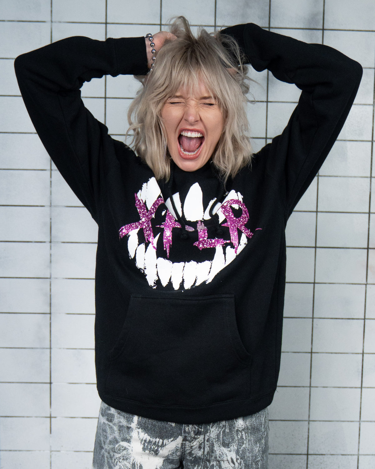 Glitter Ink Bright Bite Hoodie