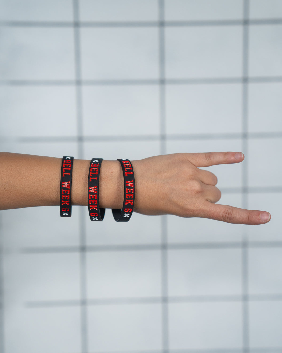 Hell Week 6 Rubber Bracelet