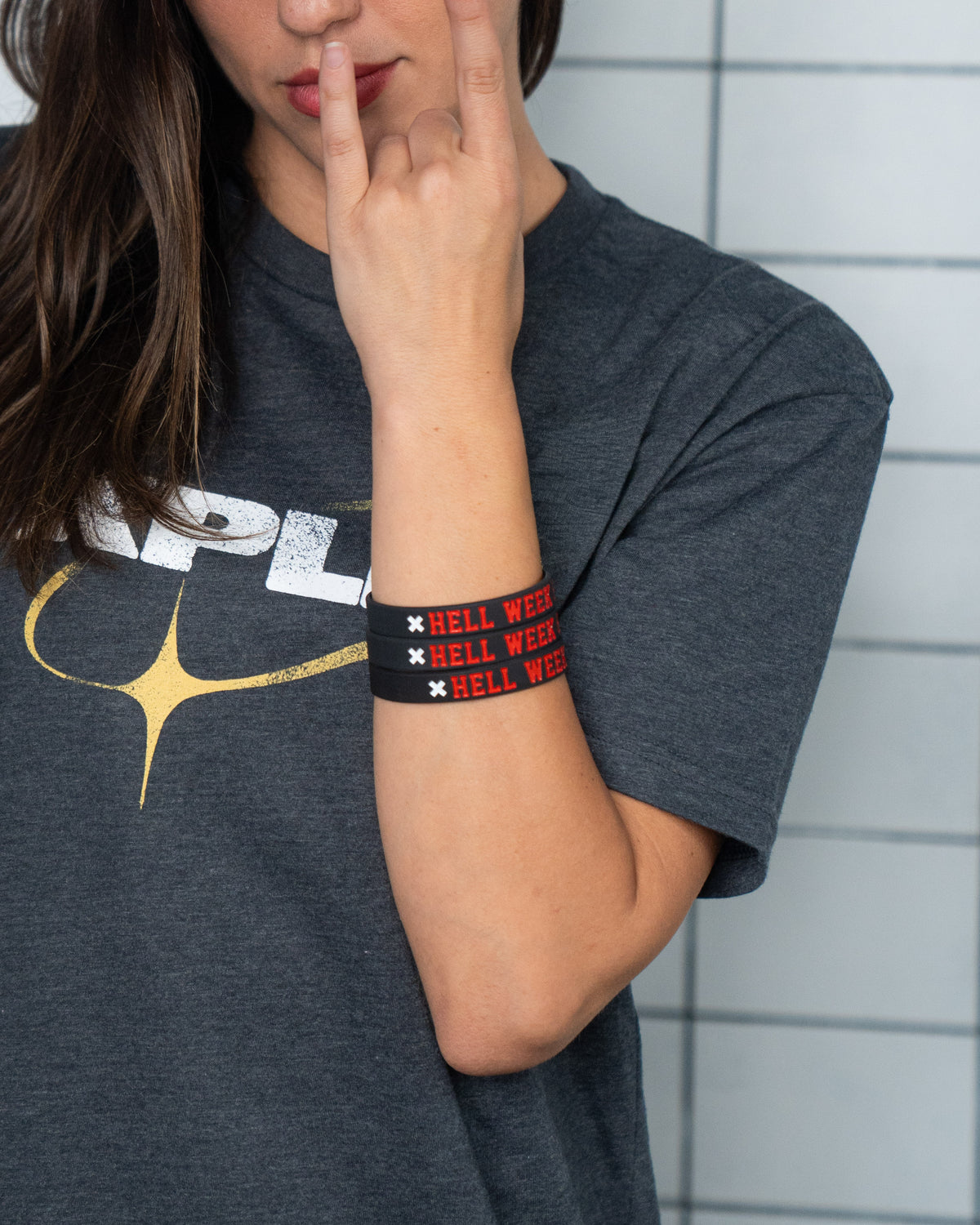 Hell Week 6 Rubber Bracelet