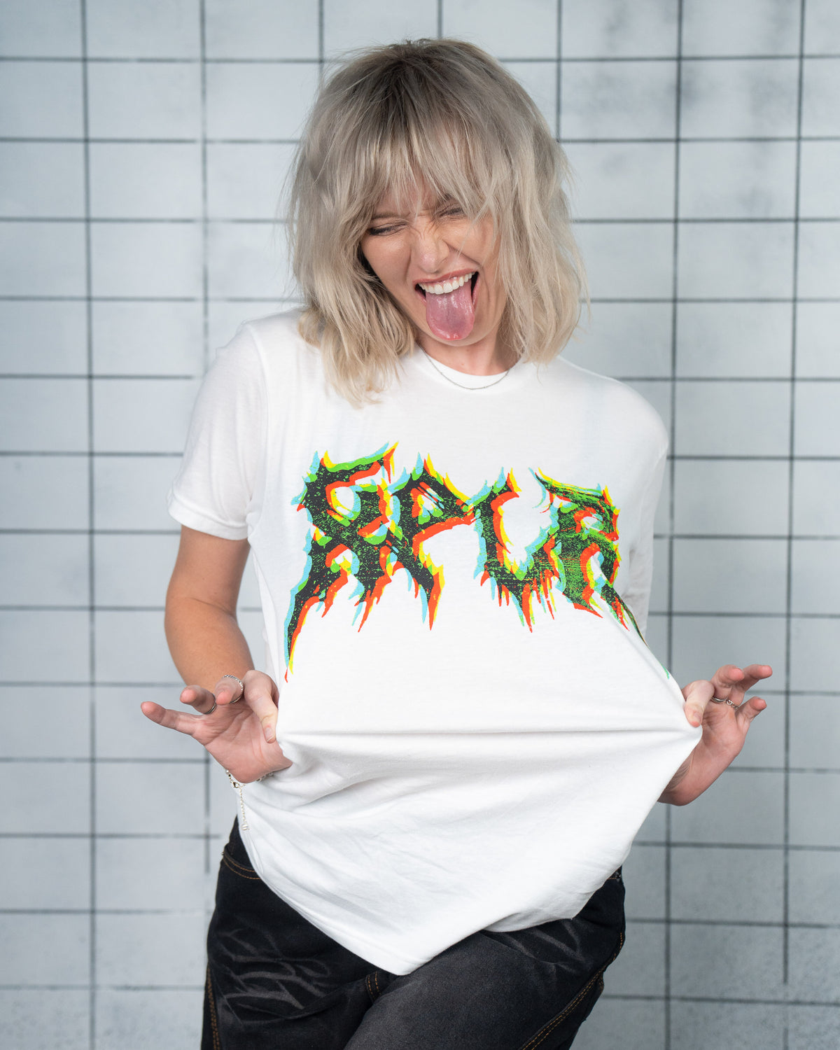 XPLR Static Glitch Logo Tee