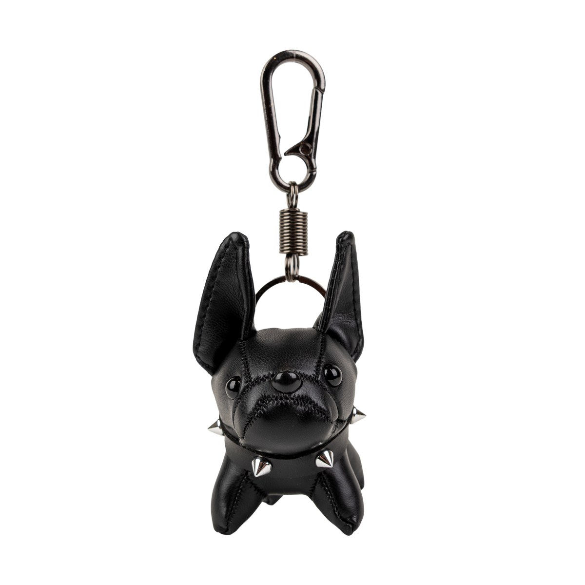 Bulldog Leather Keychain