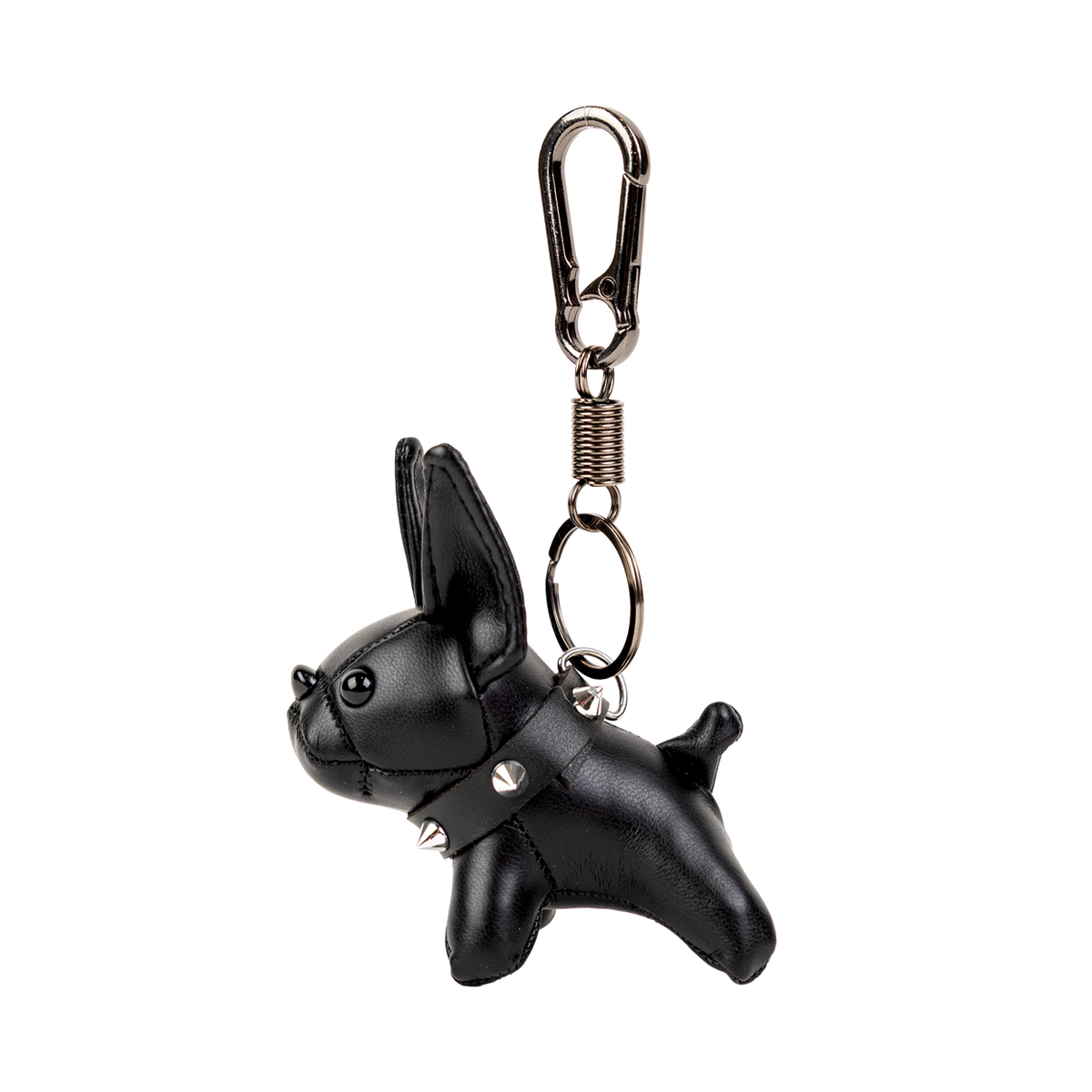 Bulldog Leather Keychain