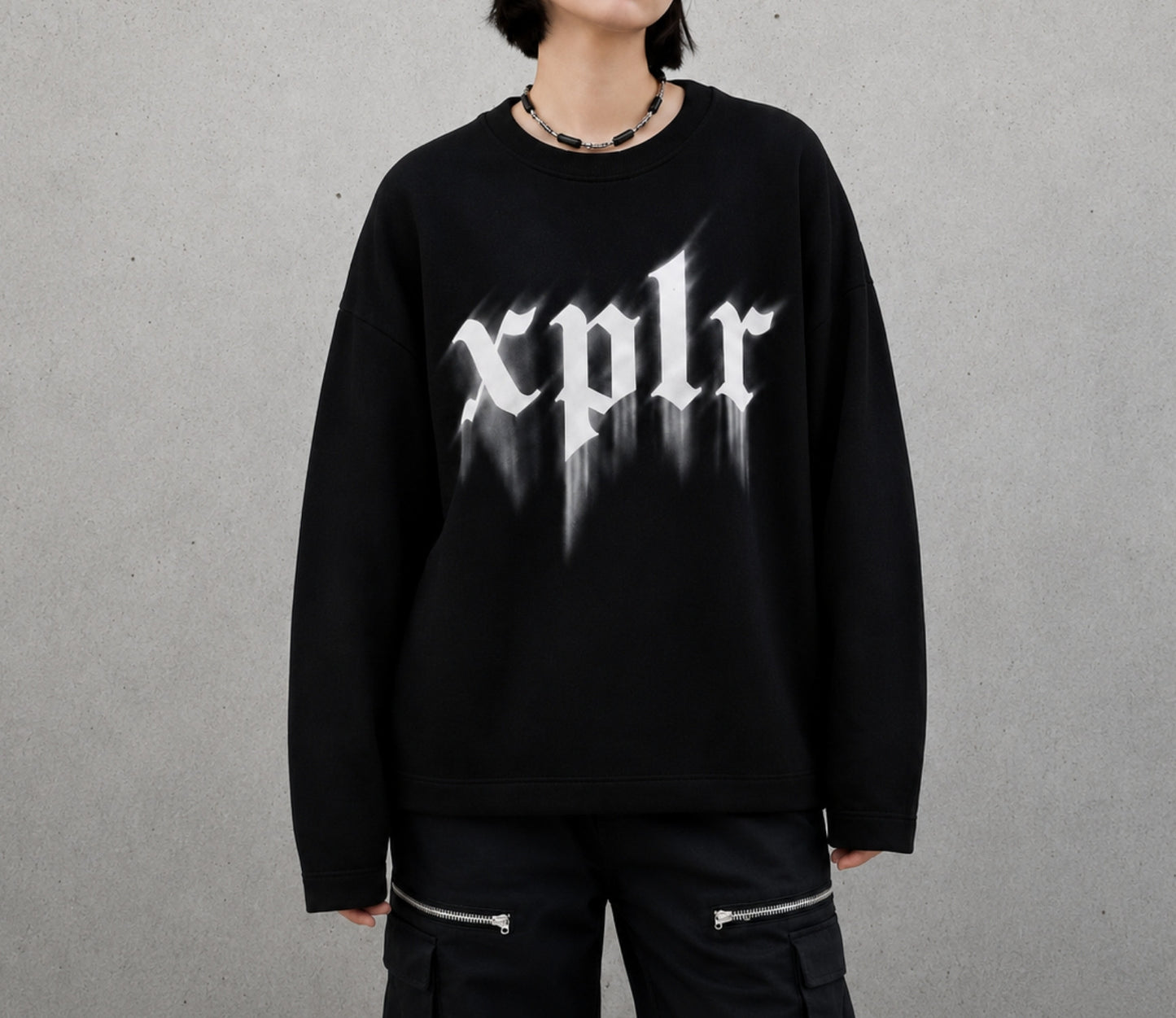 Gothic Glitch Knit Sweater (Extra Soft Cloud Knit)