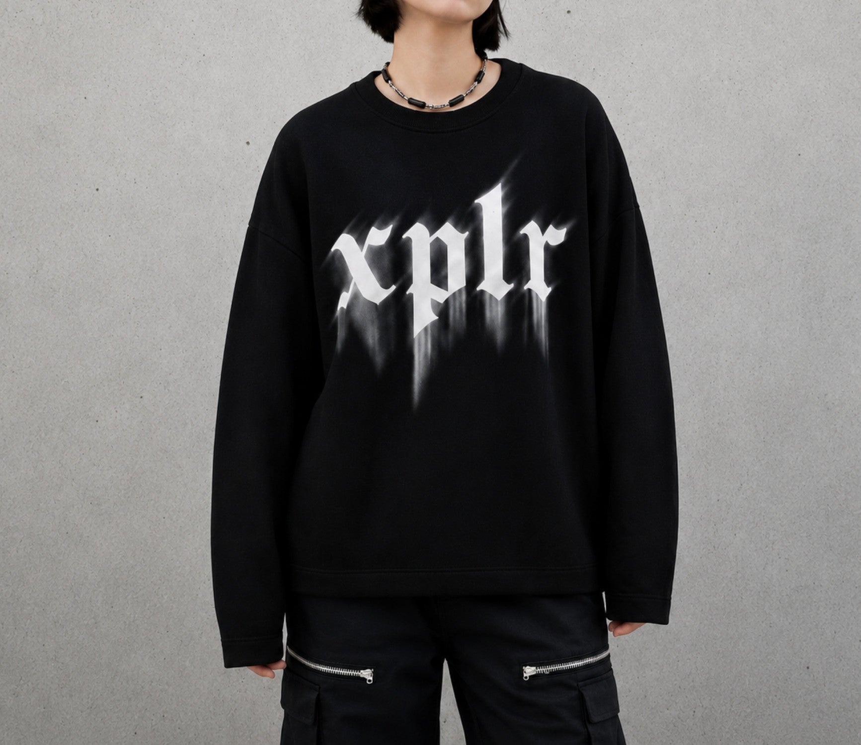 Gothic Glitch Knit Sweater (Extra Soft Cloud Knit)