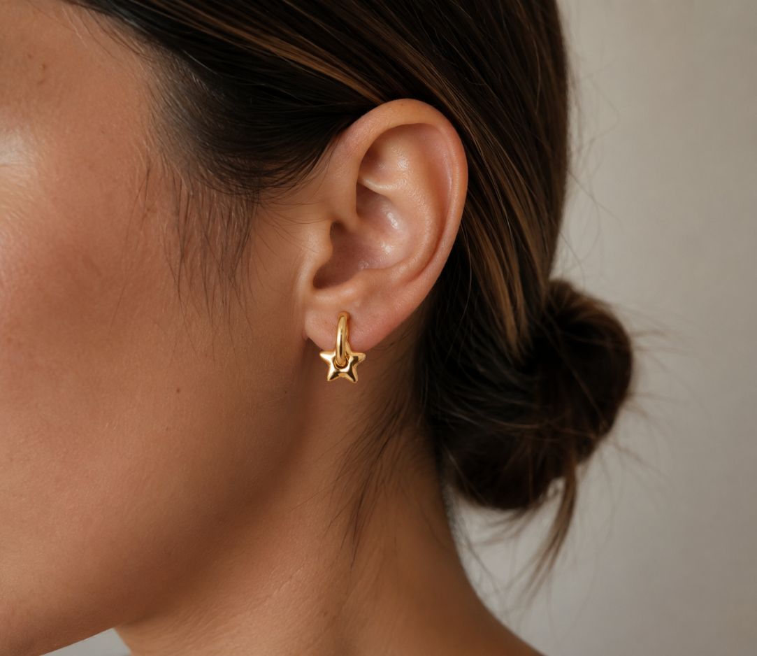 Star Heart Earrings