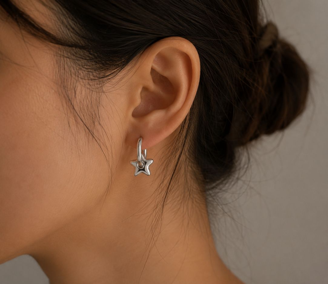 Star Heart Earrings