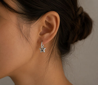 Star Heart Earrings