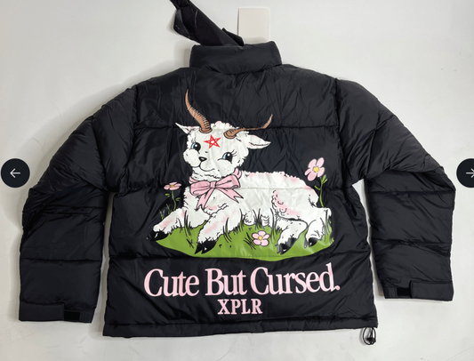 Cute But Cursed Puffer Jacket