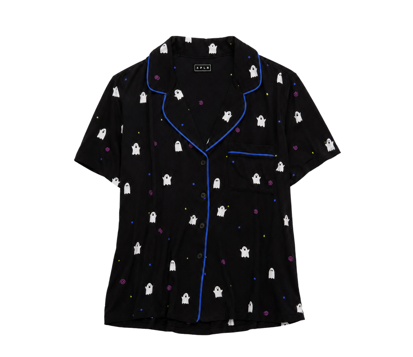 Tiny Ghost Pajama Matching Set - Top