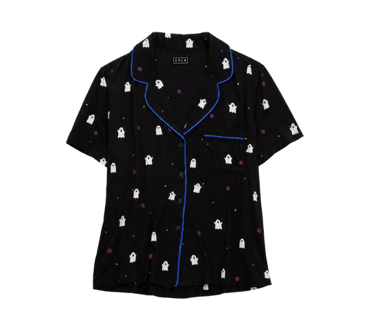 Tiny Ghost Pajama Matching Set - Top