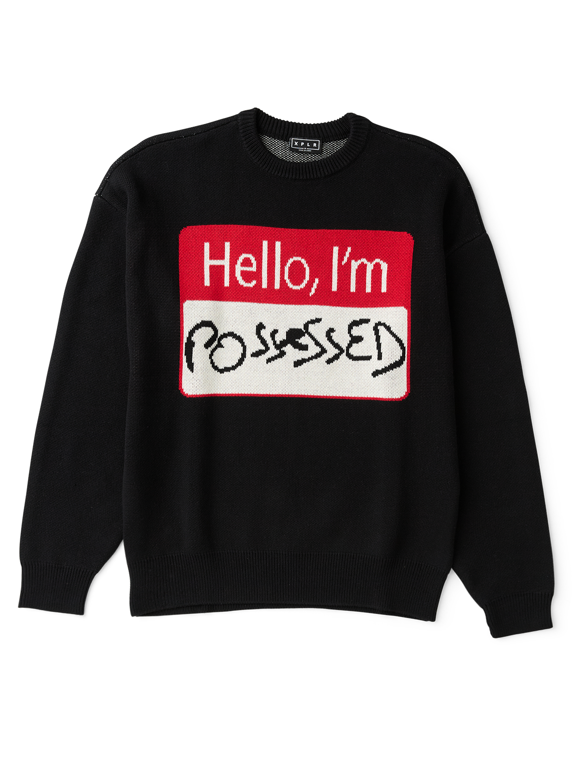Hello, I'm Possessed Knit Sweater