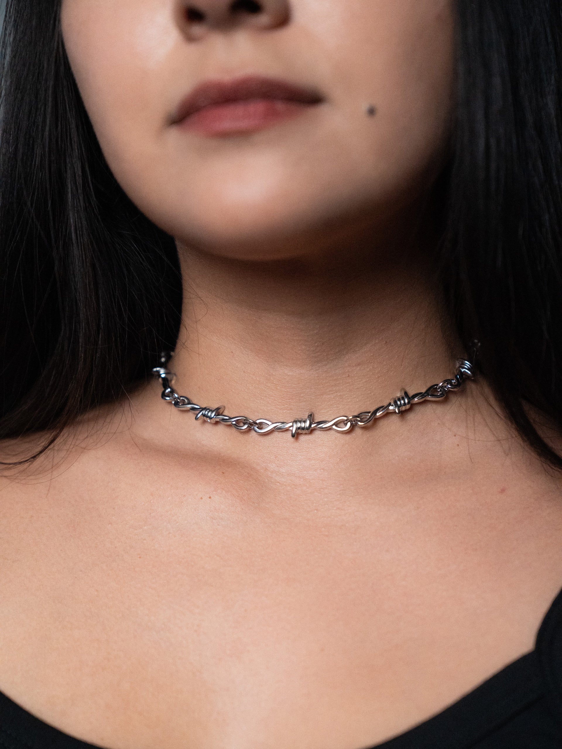 Dainty Barbed Wire Choker