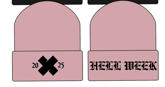 Hell Week 2025 Classic Beanie - Pink (Art Mockup)